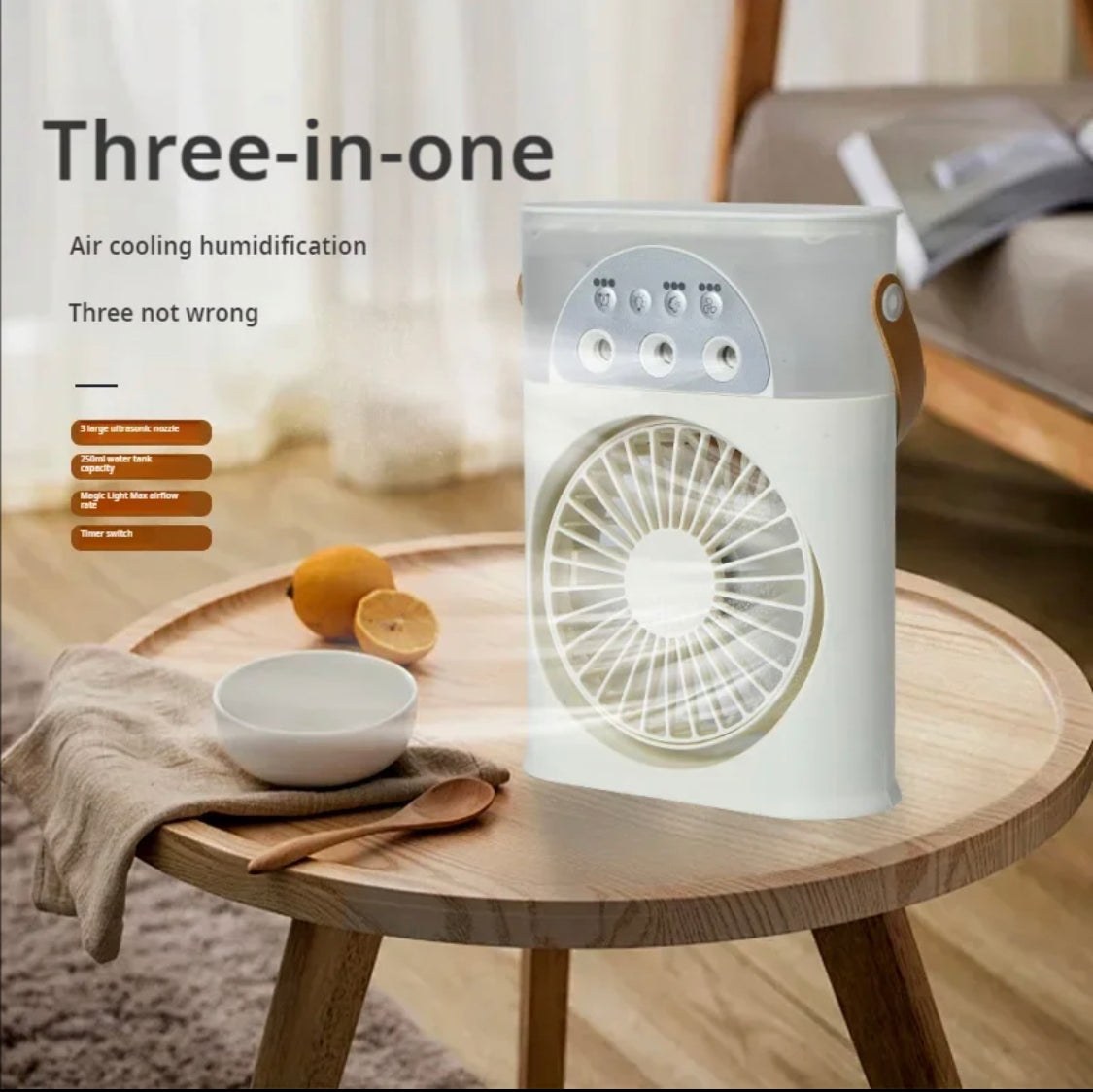 Mini Desktop Spray Humidifier, Portable Desktop Mini Electric Fan, 3 In 1 Fan Air Conditioner Mini Desktop Spray Humidifier, Portable Desktop Mini Electric Fan, 3 In 1 Fan Air Conditioner